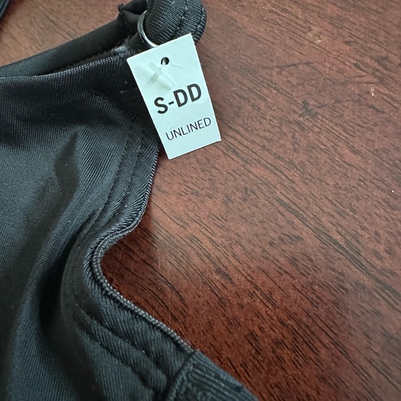 NWT Victoria’s Secret PINK Cinched Micro Corset Bra Black Small DD - Picture 3 of 7